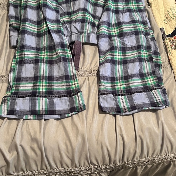 Aerie Plaid pajamas size L Long - Picture 3 of 3